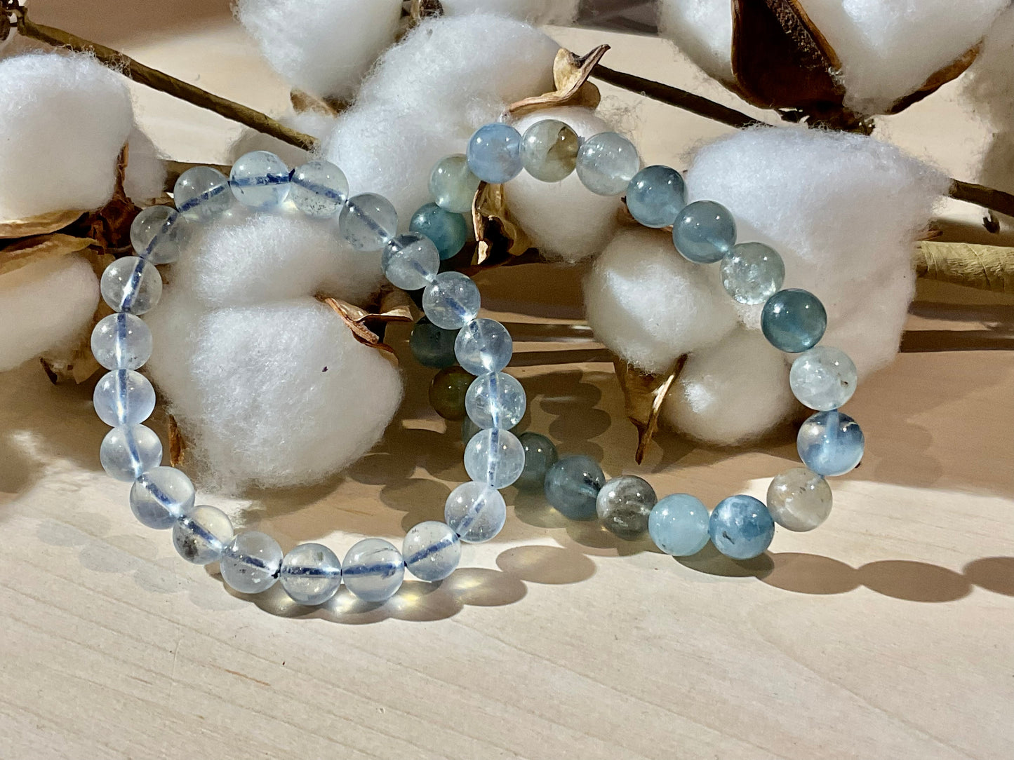 Aquamarine 10mm Bracelets