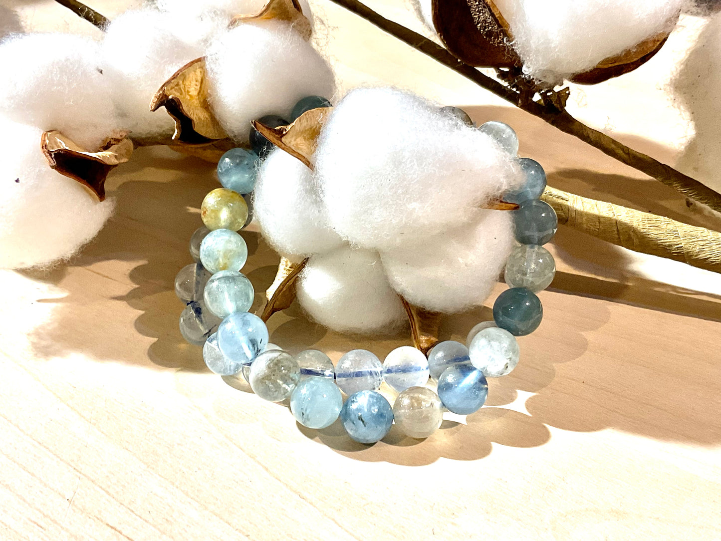 Aquamarine 10mm Bracelets