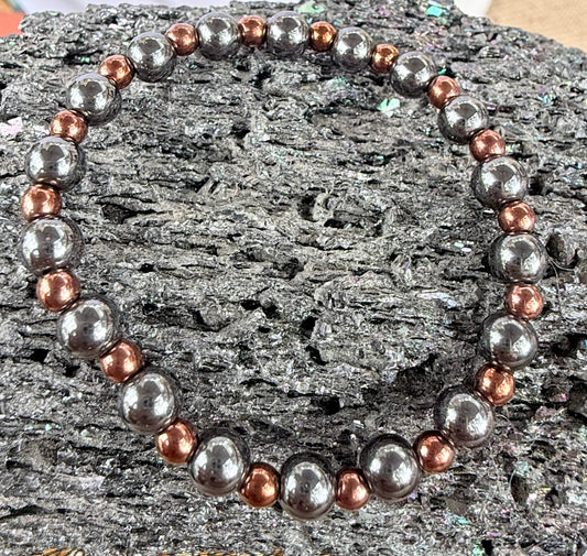 Copper and Hematite Magic Bracelet