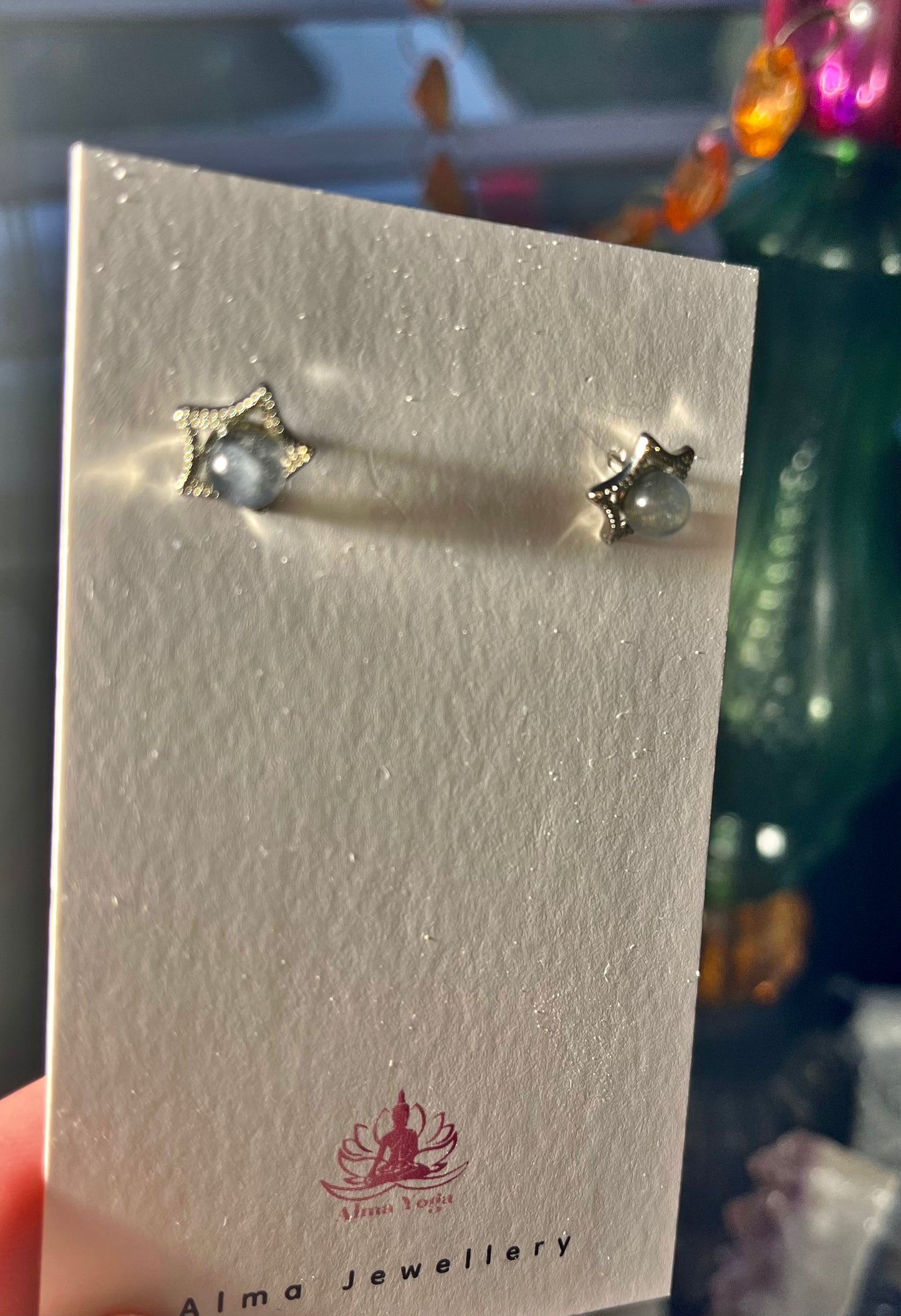Labradorite S925 Stud Earrings