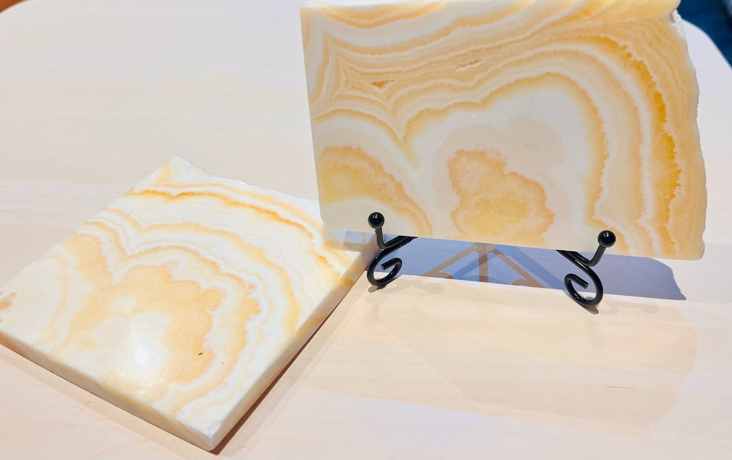 Unique Yellow Calcite Slabs