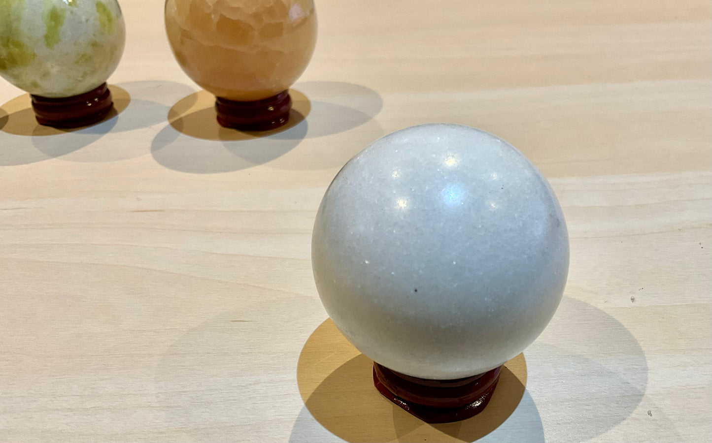 Natural Jade Crystal Spheres