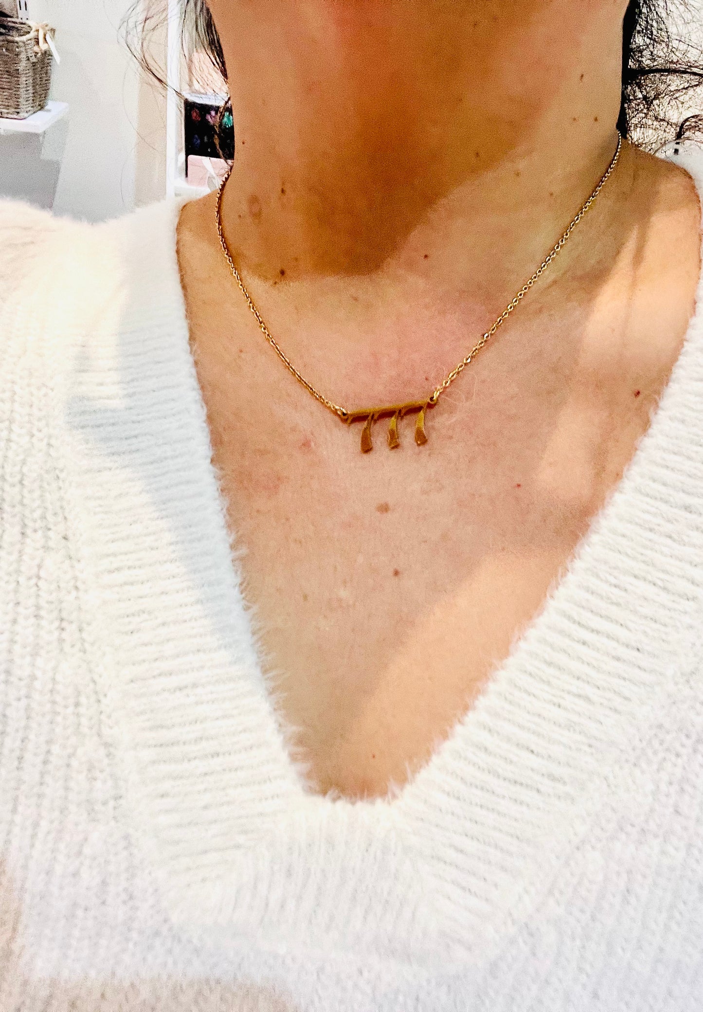 Angel Numbers Necklaces, Gold Plated 18K
