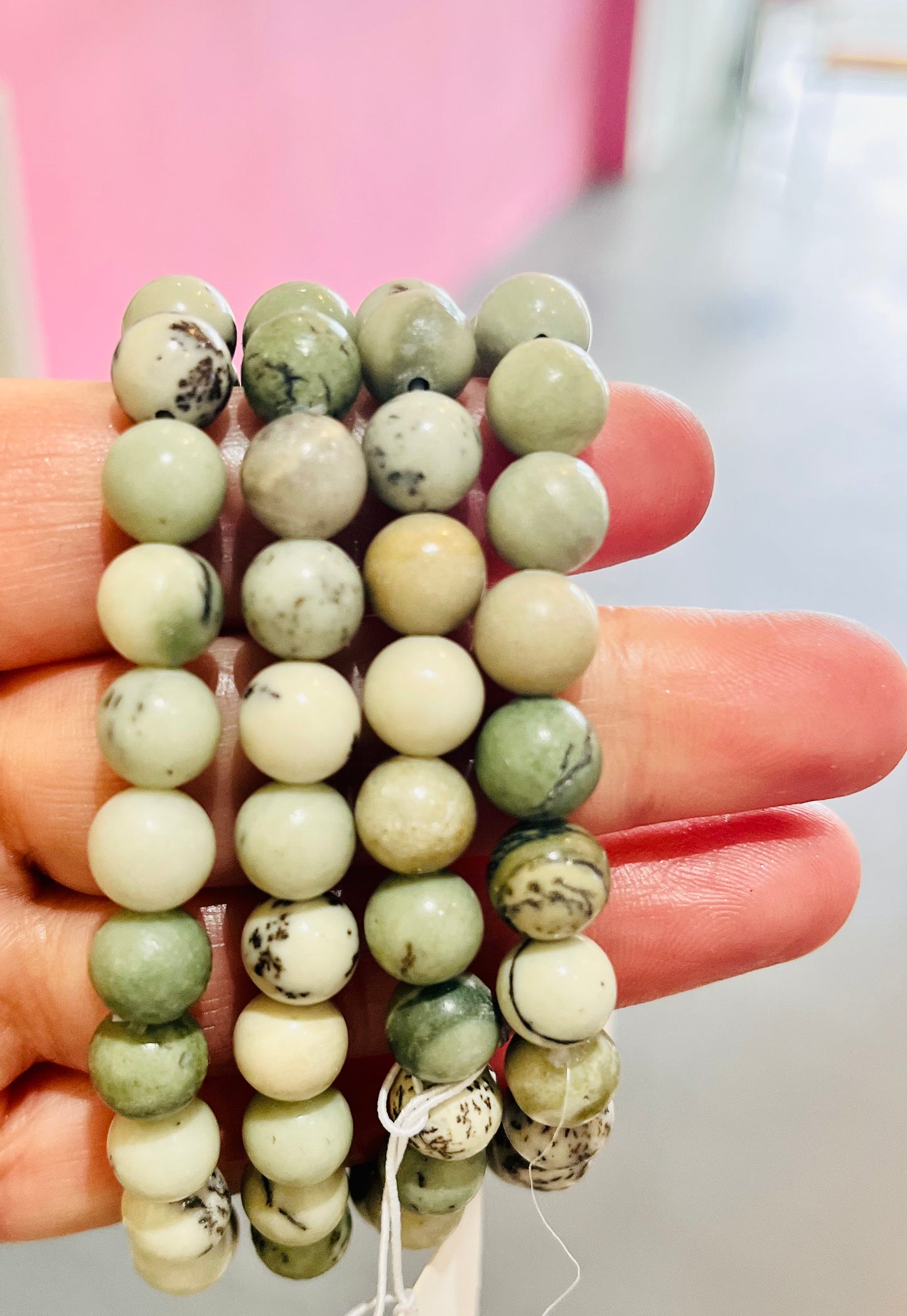Dendritic Calcite Bracelets