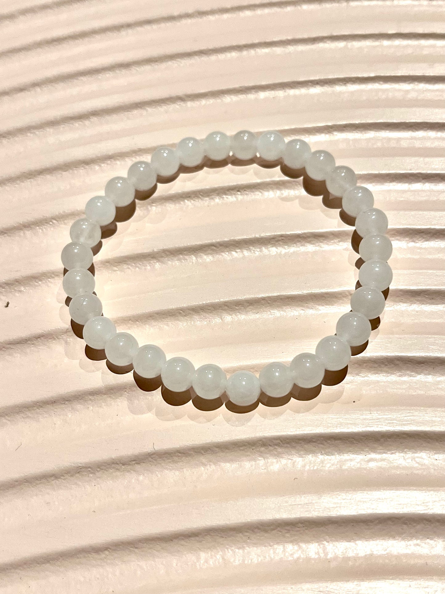 Unique White Jade 6mm and 8mm Bracelets
