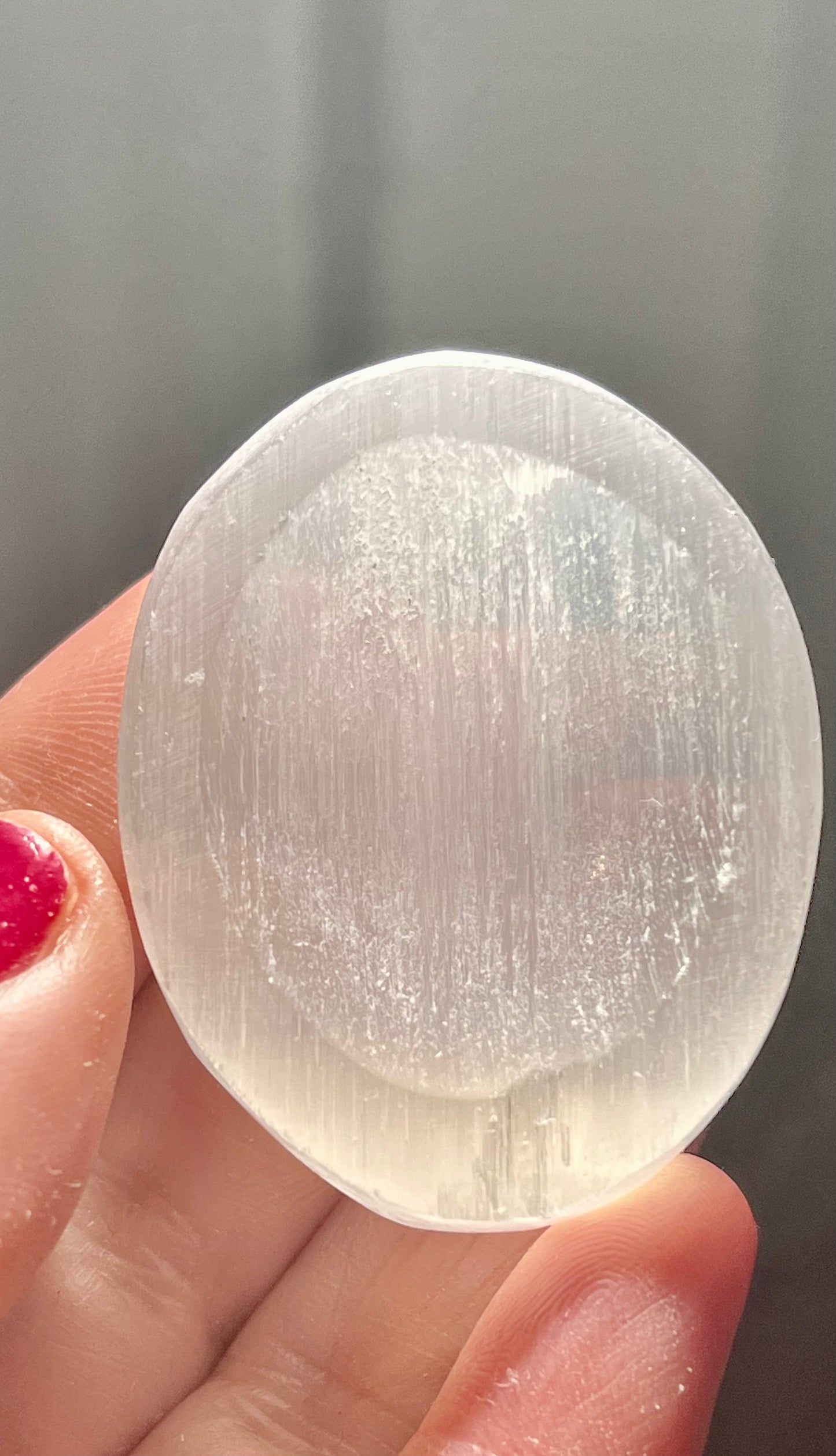 Selenite Worry Stones