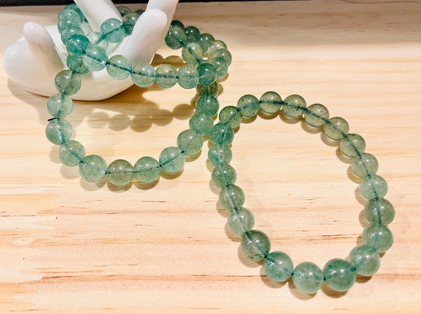 Green Strawberry Quartz Bracelets