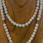 Natural Moonstone 8mm Mala Necklace 108 Beads