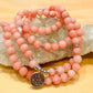 Pink Opal 108 Beads Mala Necklaces