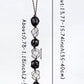 ✨ Black Tourmaline & Clear Quartz Hanging Ornament – Rough Stone with Chip Tassel | Reiki Healing, Energy Balance, Yoga & Home Decor