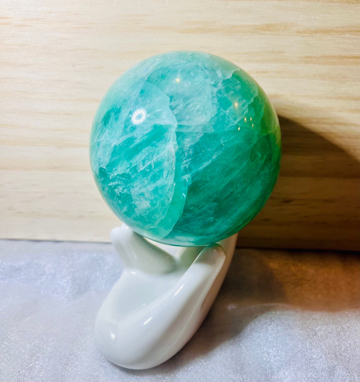 Green Fluorite Sphere 70mm