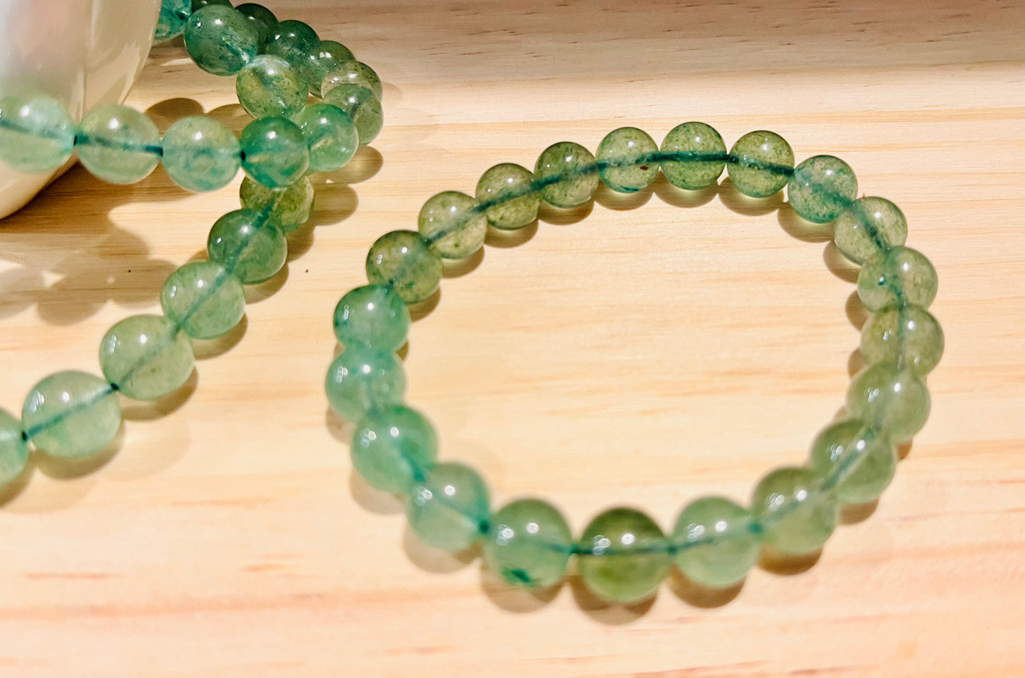 Green Strawberry Quartz Bracelets