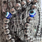 Hematite & Evil Eye Handmade Bracelet