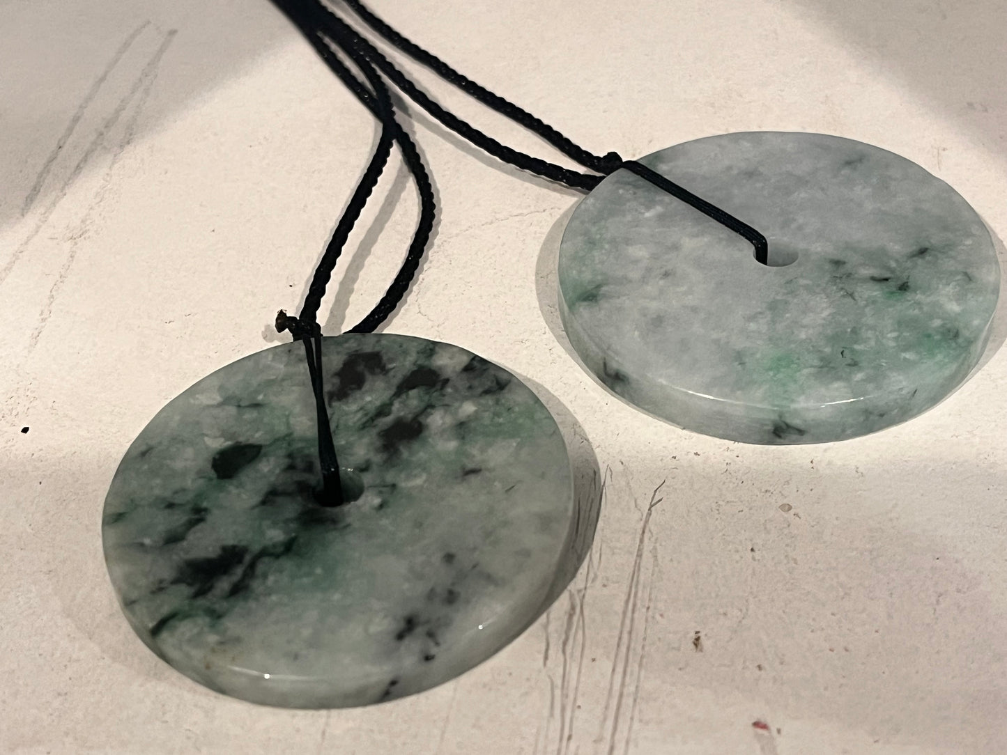 Jade Donut Pendants