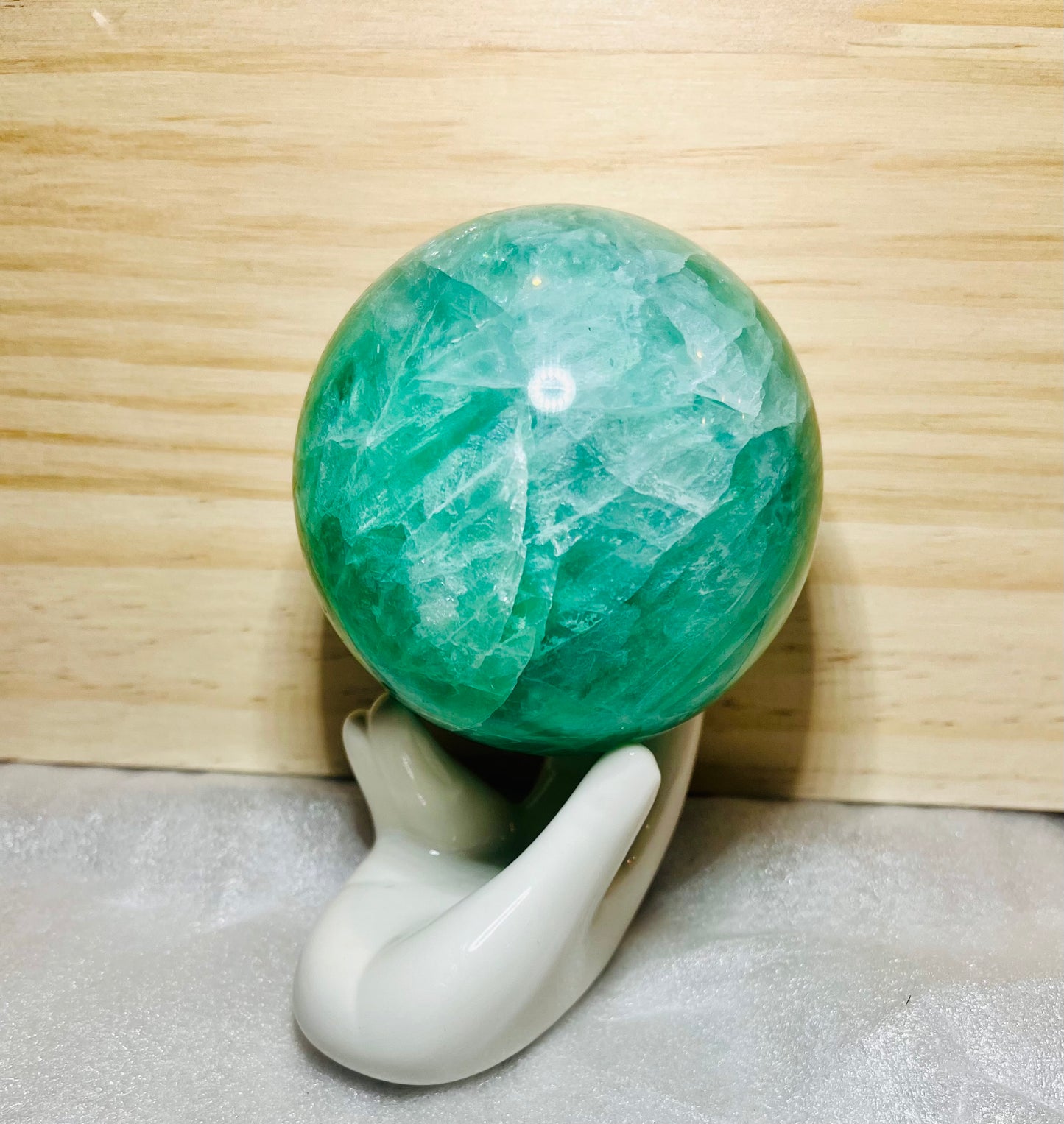 Green Fluorite Sphere 70mm