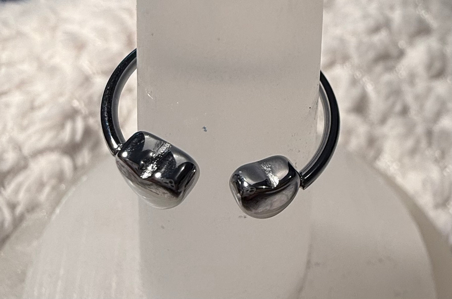 Double Heart Stainless Steel Waterproof Rings