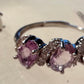 Gemstones and Zircons Silver Plated Rings, Opalite, Amethyst and Citrine