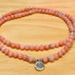 Pink Opal 108 Beads Mala Necklaces