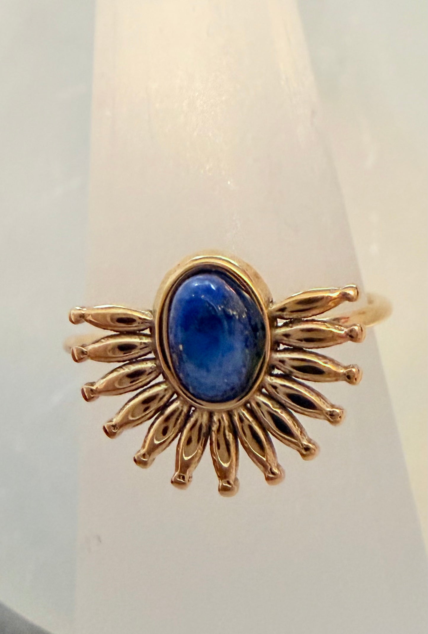 Beautiful Lapis Lazuli Ring, Waterproof