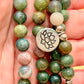 Moss Agate Mala 108 Beads