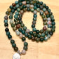 Moss Agate Mala 108 Beads