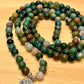 Moss Agate Mala 108 Beads