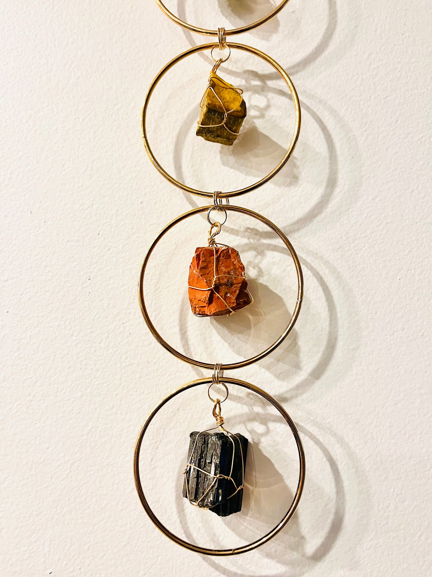 Raw Stones , Seven Chakra Hanger