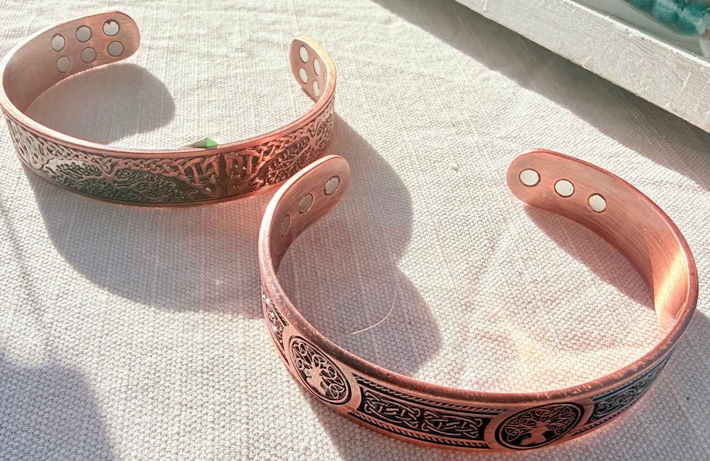 Celtic Tree of Life Copper Magnetic Bangle