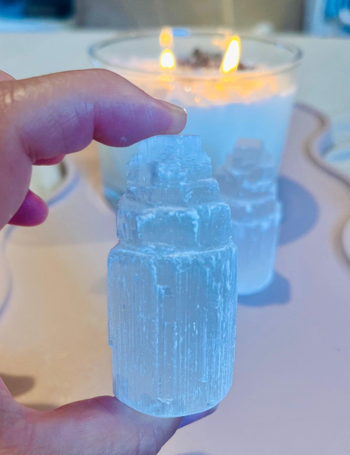 Selenite Tower, 5/6cm