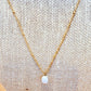 Natura Pearl Gold Plated Necklace Waterproof