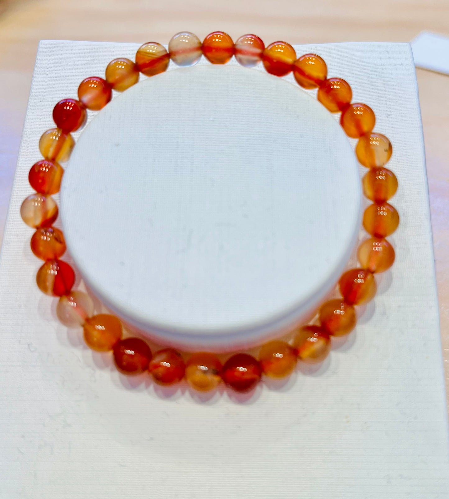 Carnelian 8mm and 6mm Bracelets