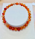 Carnelian 8mm and 6mm Bracelets