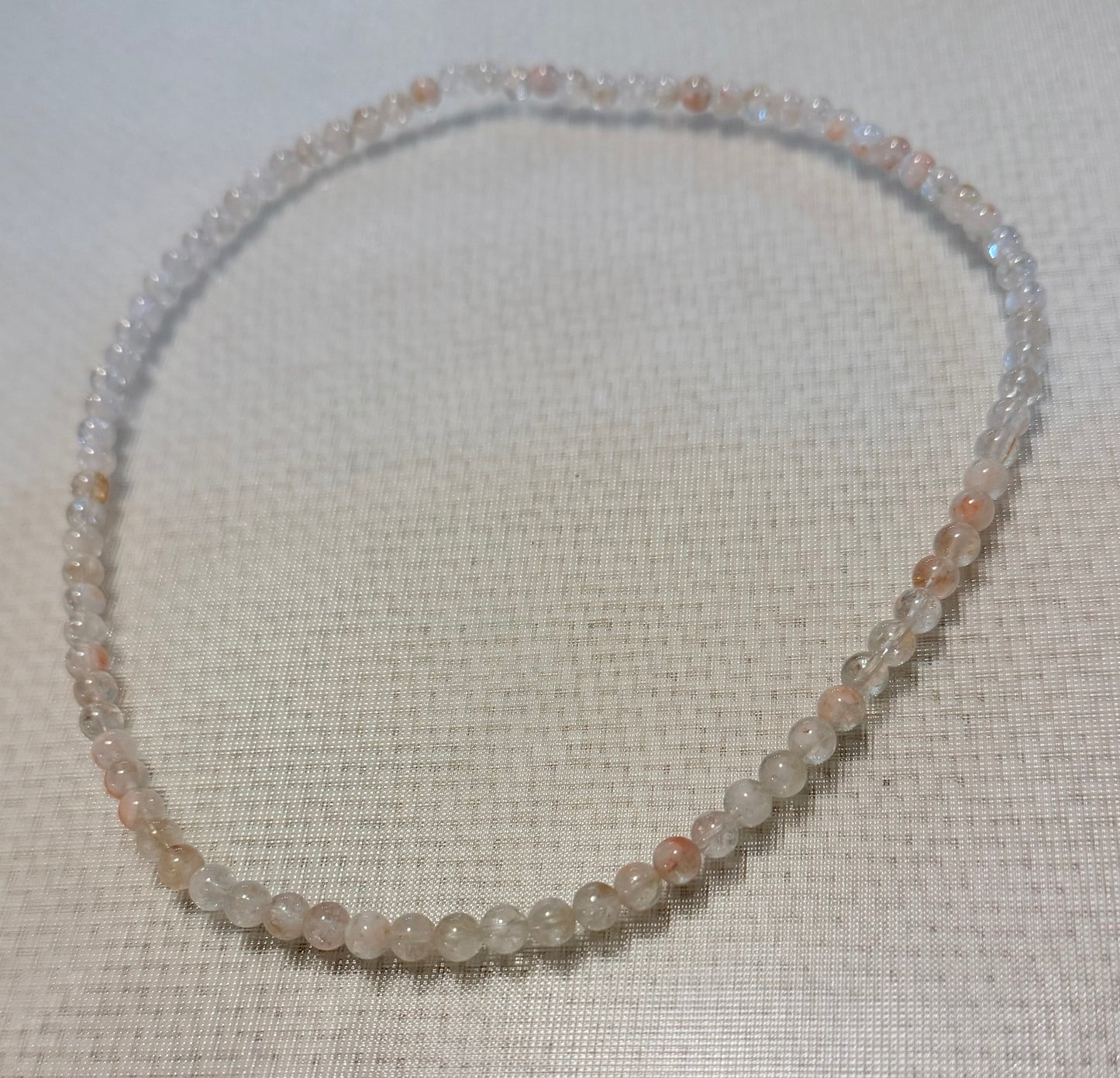Phantom Quartz Bead Necklace – 7mm