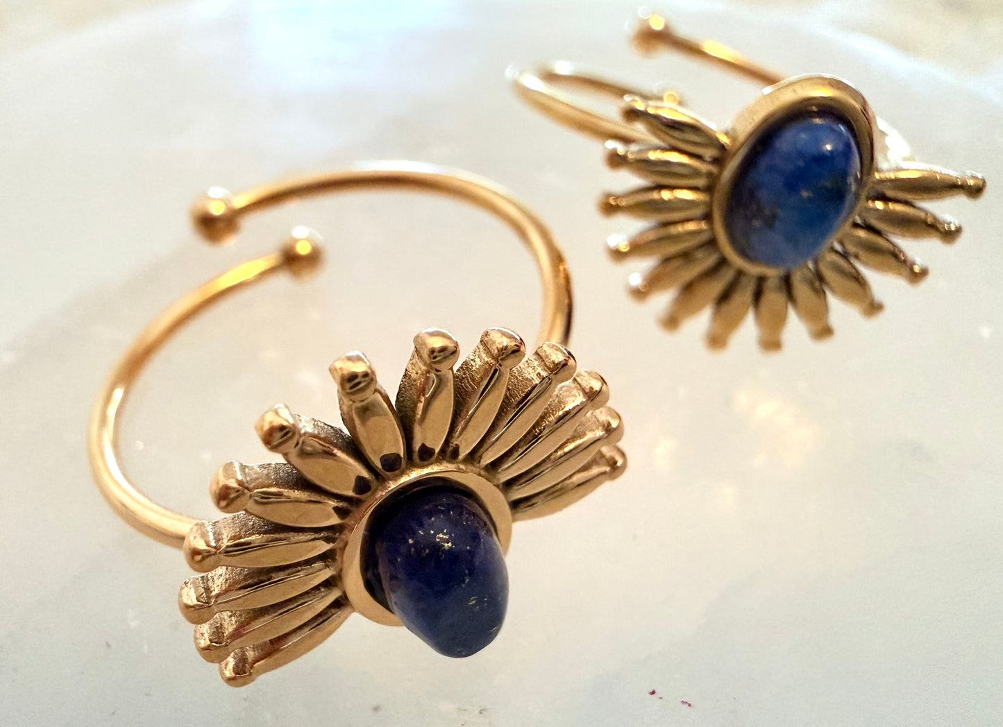 Beautiful Lapis Lazuli Ring, Waterproof