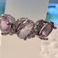 Gemstones and Zircons Silver Plated Rings, Opalite, Amethyst and Citrine