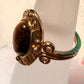 Rings Size 7 , Tiger Eye , Gold Plated, Waterproof