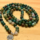 Moss Agate Mala 108 Beads