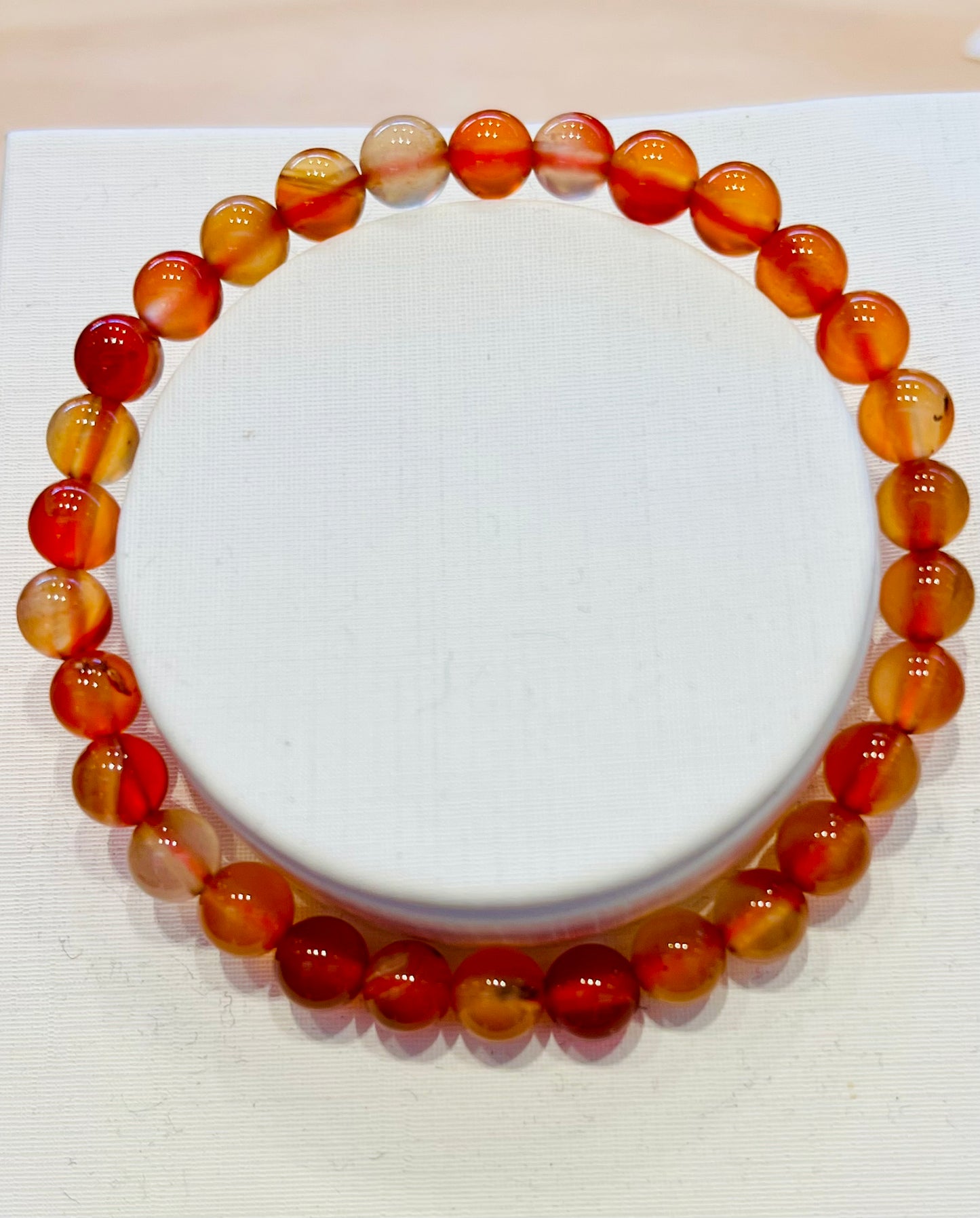 Carnelian 8mm and 6mm Bracelets