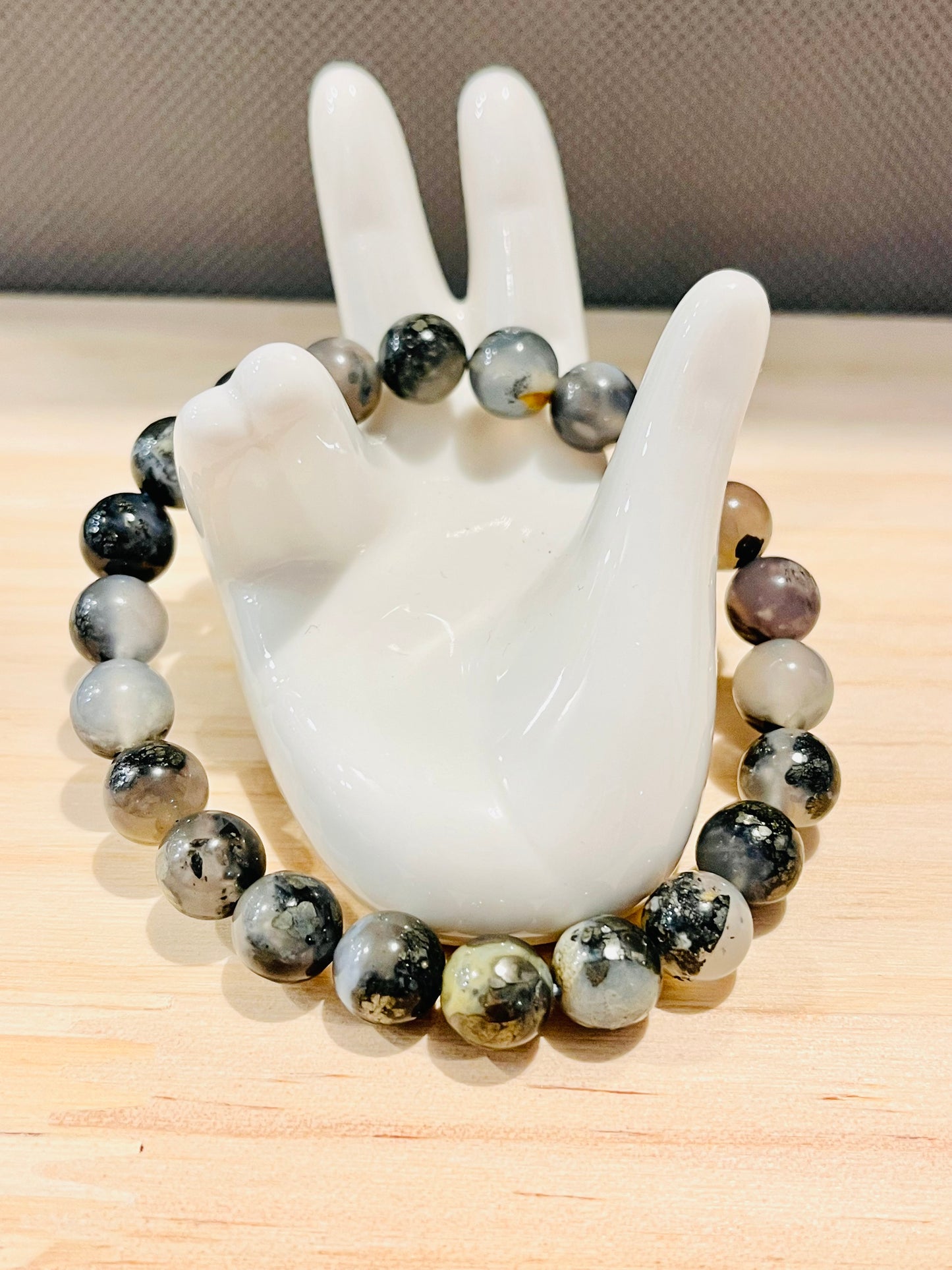 Agate with Piryte Inclusion Bracelet