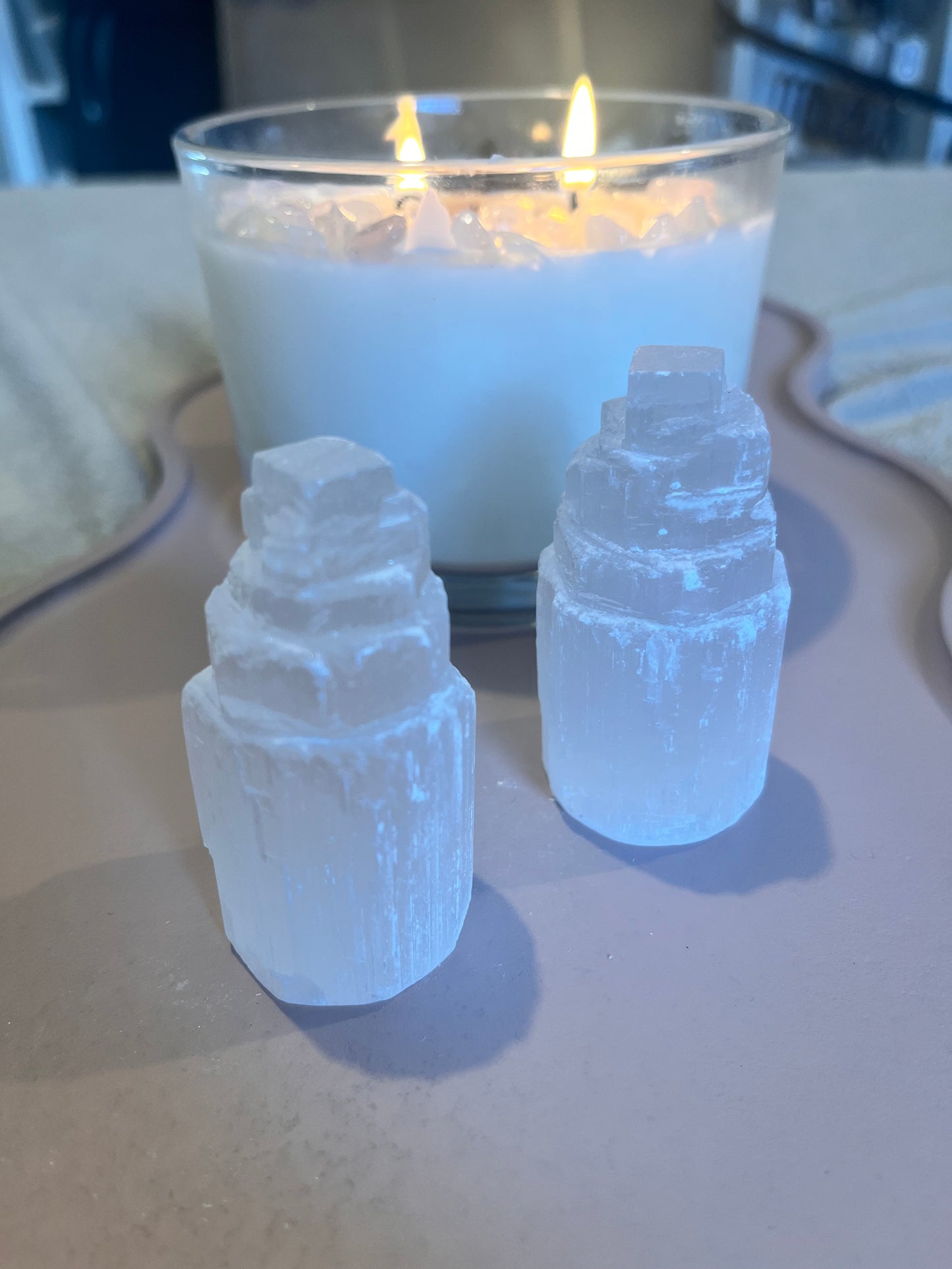 Selenite Tower, 5/6cm