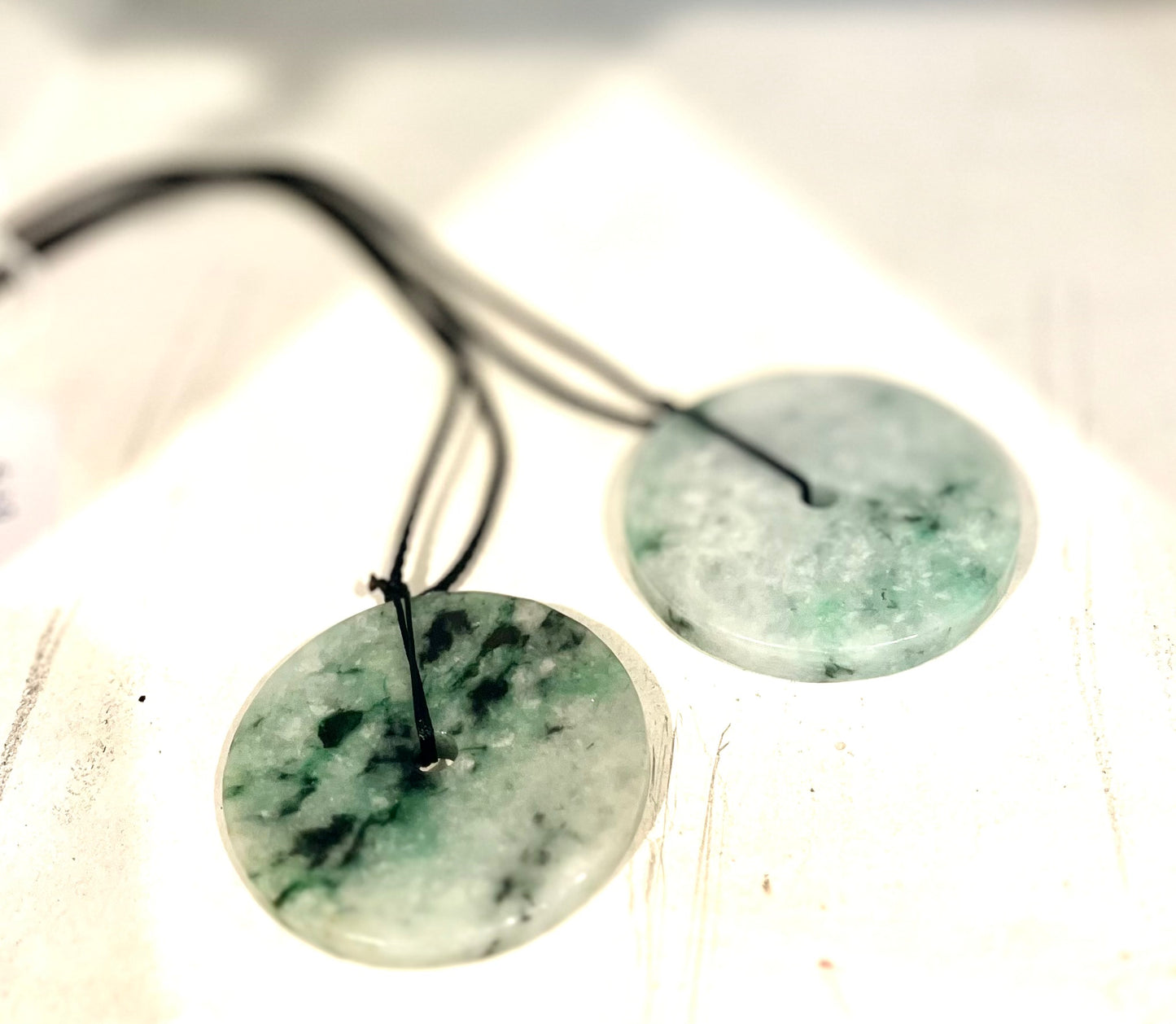 Jade Donut Pendants