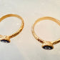 Evil Eye Protection Waterproof, Gold Plated Ring Size 7