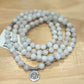 Natural Moonstone 8mm Mala Necklace 108 Beads