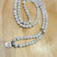 Natural Moonstone 8mm Mala Necklace 108 Beads