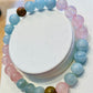 Rose Quartz, Aquamarine and Unakite Fertility 8mm Bracelet