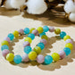 Three Gemstones Bracelets, Kunzite, Jade and Amazonite, 10mm