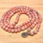 Pink Opal 108 Beads Mala Necklaces