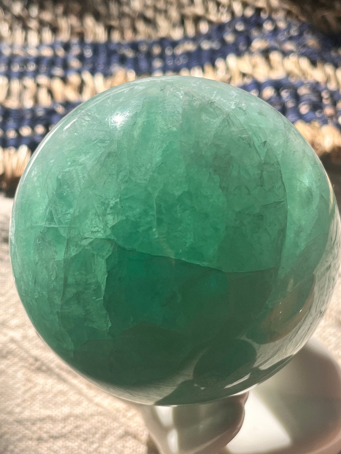 Green Fluorite Sphere 70mm