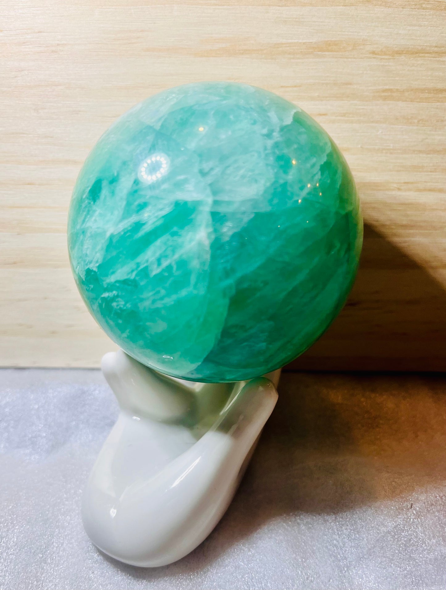 Green Fluorite Sphere 70mm