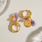 Amethyst Waterproof earrings